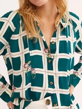 Free people button down shirt size M